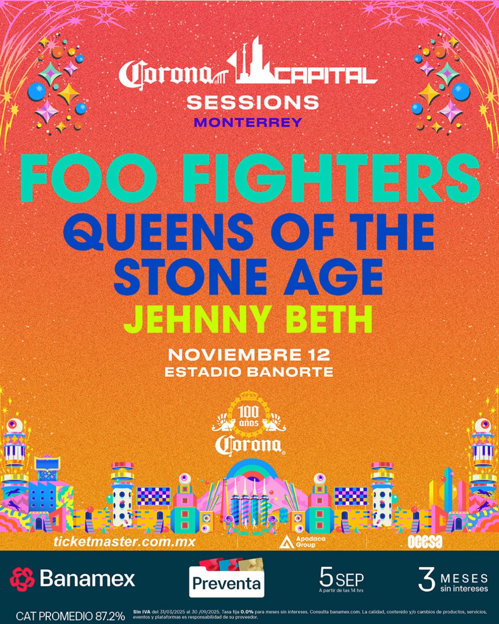Corona Capital sessions Monterrey: Foo Fighters, Queens Of The Stone Age y Jehnny Beth