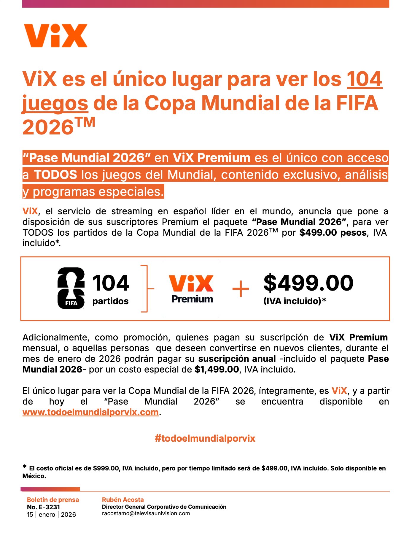 ¿Cuánto costará ver todos los partidos del Mundial 2026 y dónde?