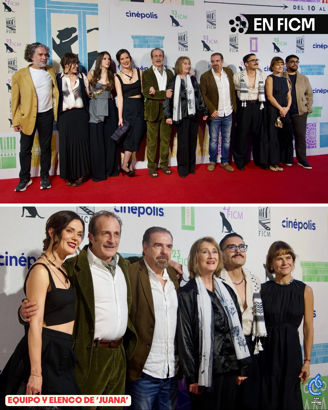 Daniel Giménez Cacho y el equipo de su película 'Juana'