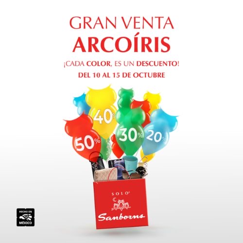 descuentos en venta arcoiris de sanborns