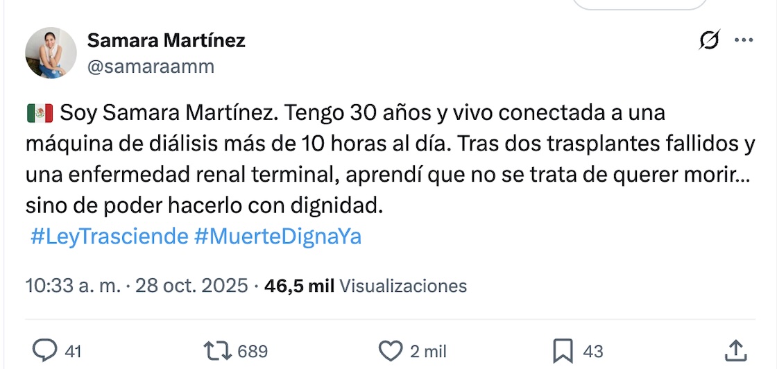 ‘Ley trasciende’: Un camino para legalizar la eutanasia o muerte digna en México