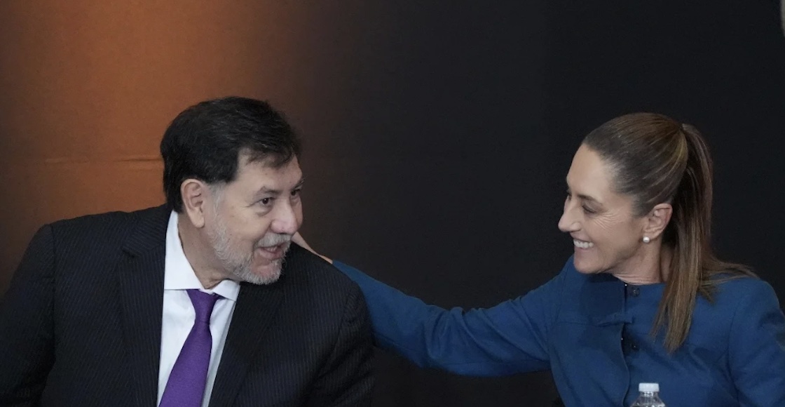 Fernández Noroña y Claudia Sheinbaum