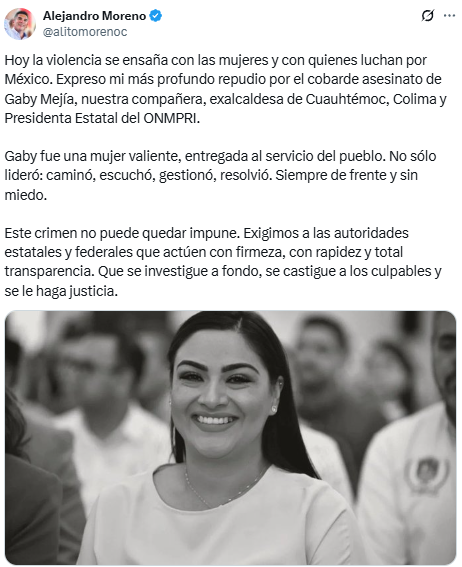 Asesinan a Gaby Mejía, ex presidenta municipal priísta de Cuauhtémoc