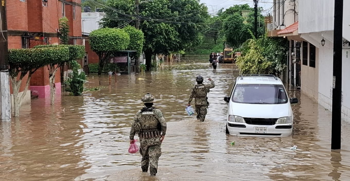 Los videos que muestran lo terrible de las inundaciones en Poza Rica