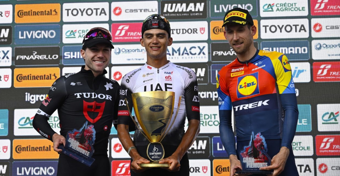 Isaac del Toro llega solito a la meta y conquista el Gran Piemonte