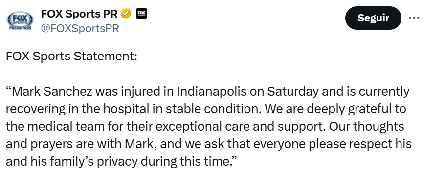 Mark Sánchez es apuñalado en Indianapolis previo al Colts vs Raiders