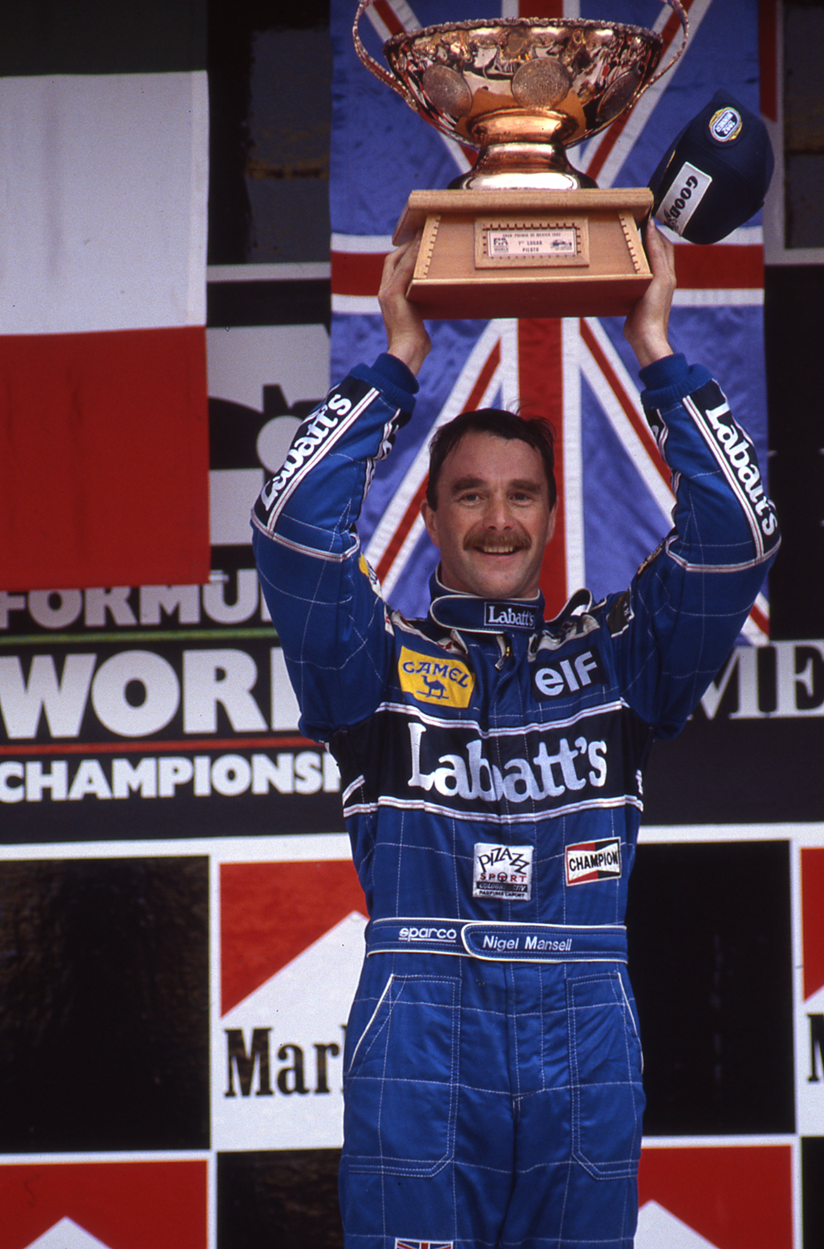 Nigel Mansell en el Gran Premio de México