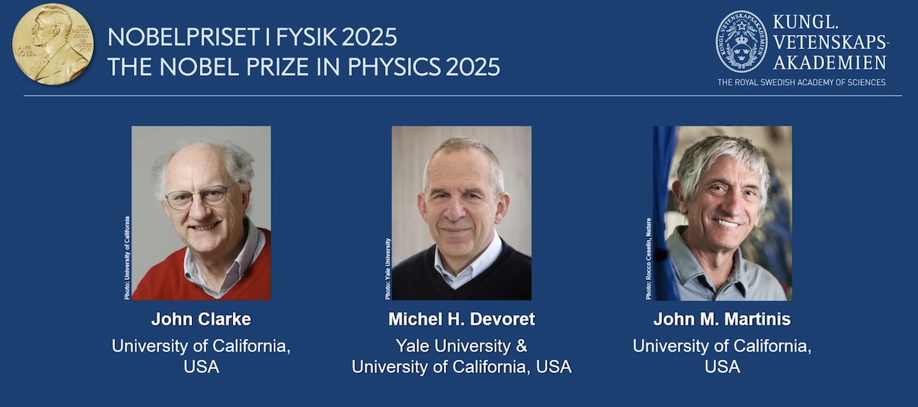 Ganadores del Nobel de Física 2025 