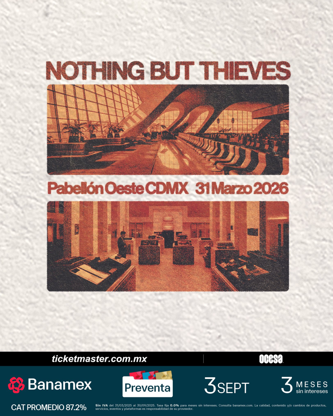 Nothing But Thieves en el Pabellón Oeste del Palacio de los Deportes