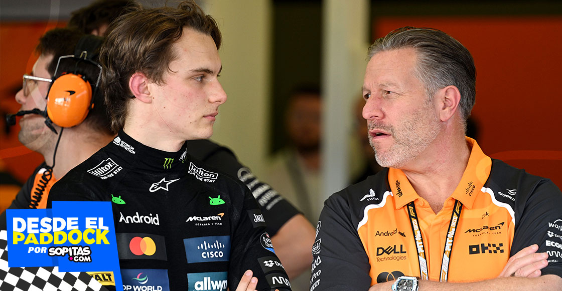 Oscar Piastri y Zak Brown