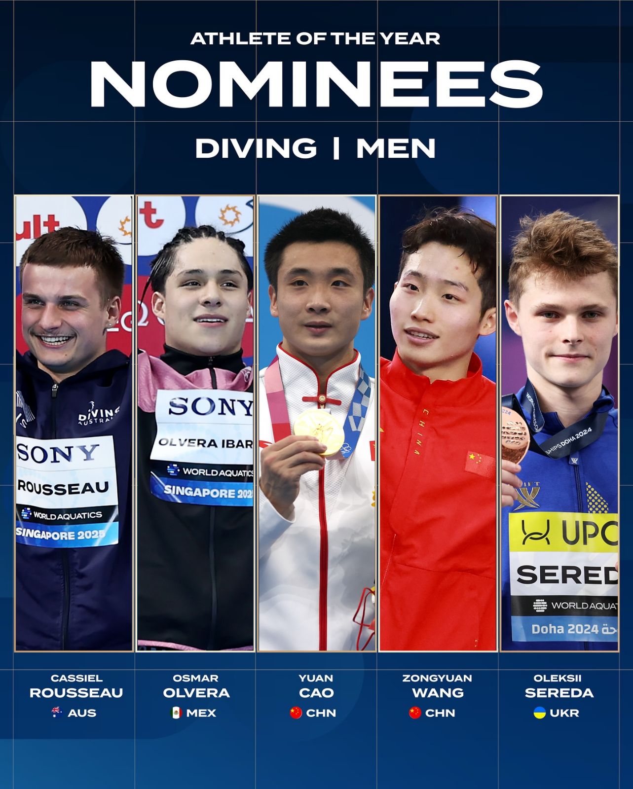 Osmar Olvera es nominado a "Atleta del año" por World Aquatics