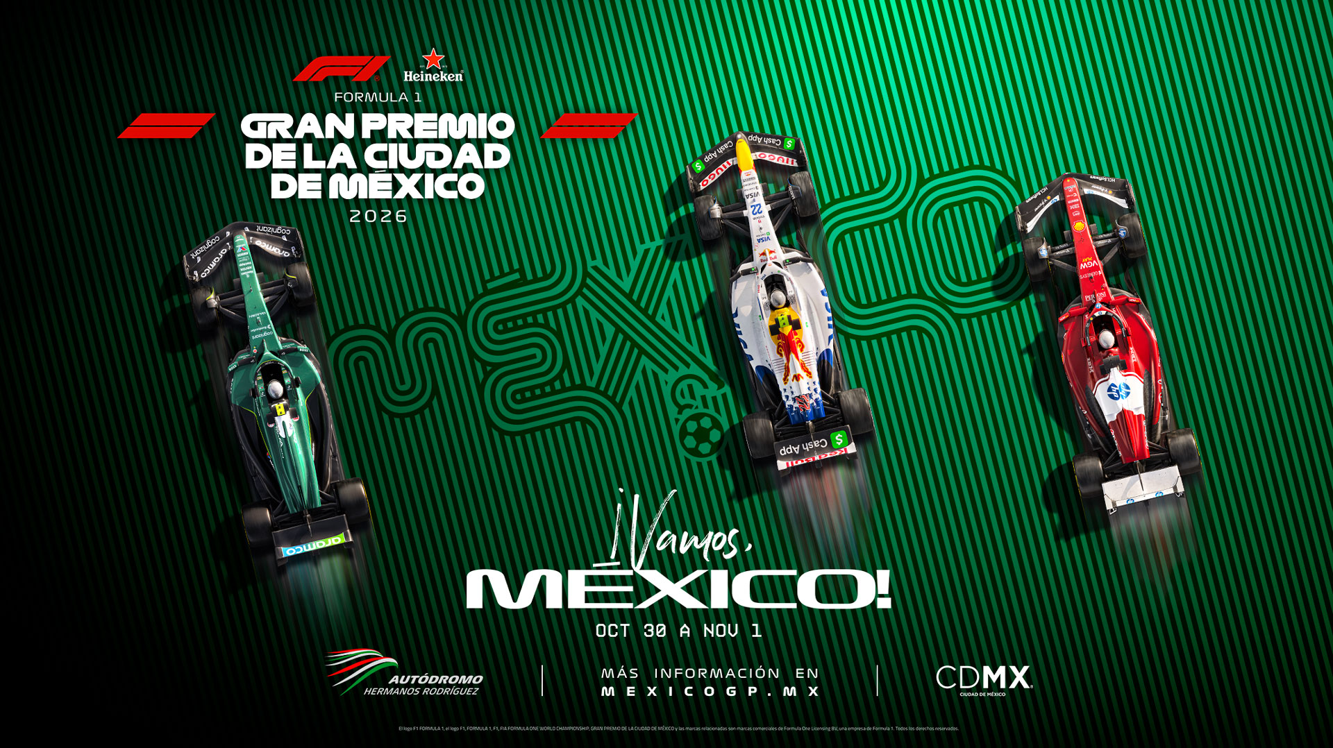 GP de México 2026: Fecha, venta de boletos y precios para ver el regreso de Checo
