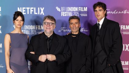 Mia Goth, Guillermo del Toro, Oscar Isaac y Jacob Elordi
