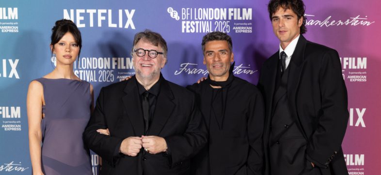 Mia Goth, Guillermo del Toro, Oscar Isaac y Jacob Elordi