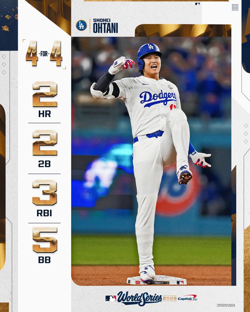 Ohtani, Kirk y los récords de la Serie Mundial 2025 entre Dodgers y Blue Jays