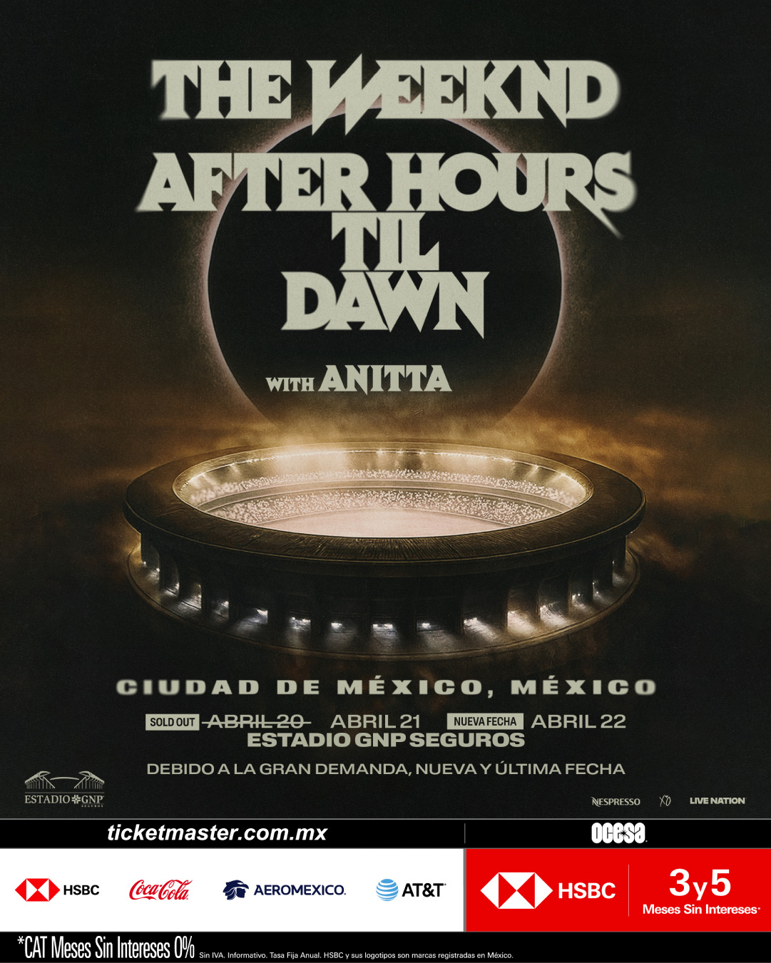 The Weeknd en el Estadio GNP Seguros