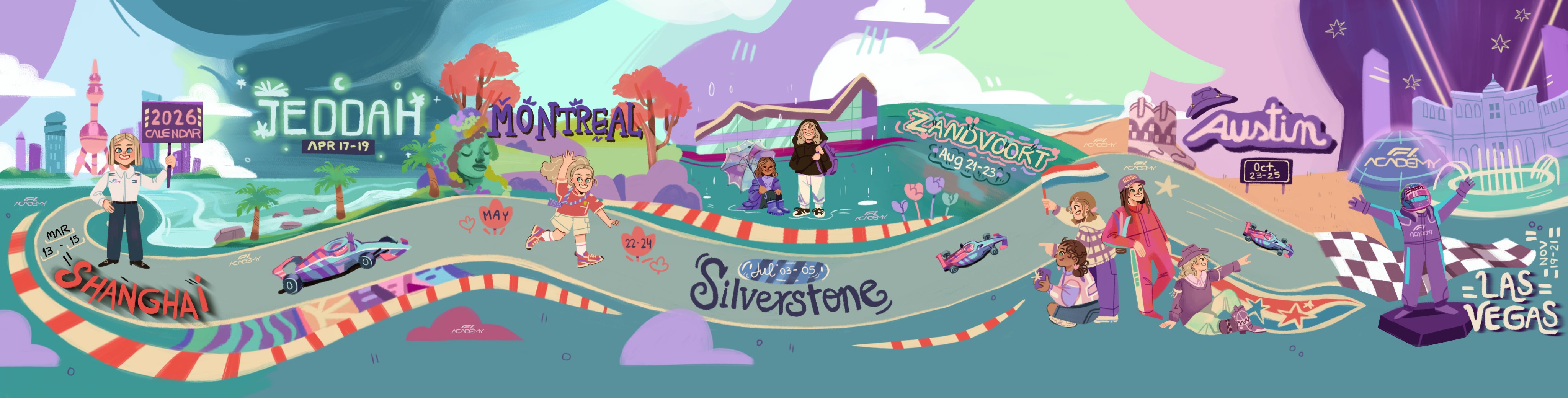 Calendario de F1 Academy