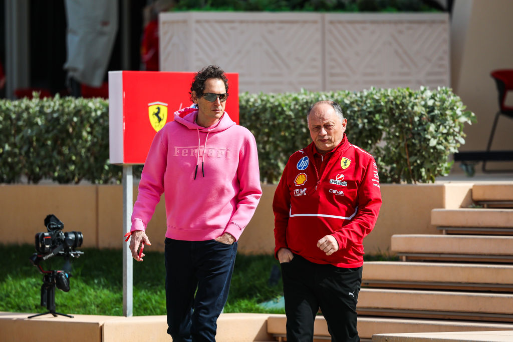 John Elkann y Fred Vasseur 