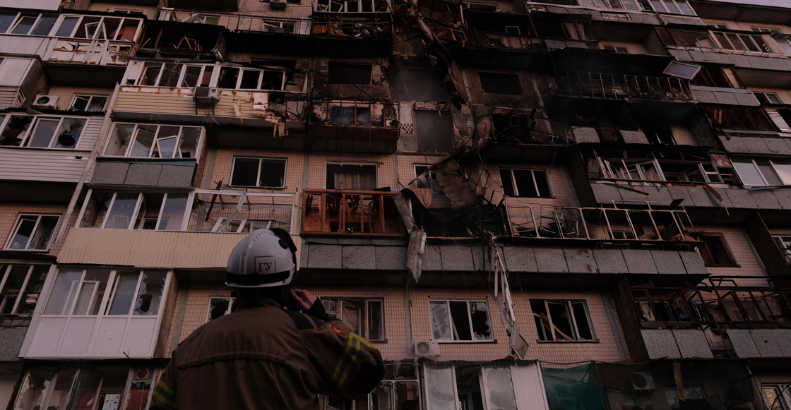 Rusia ataca con misiles y drones Kiev, capital de Ucrania