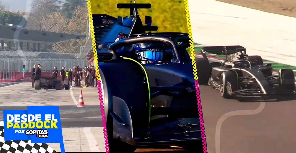 Checo Pérez en las pruebas de Cadillac en Imola