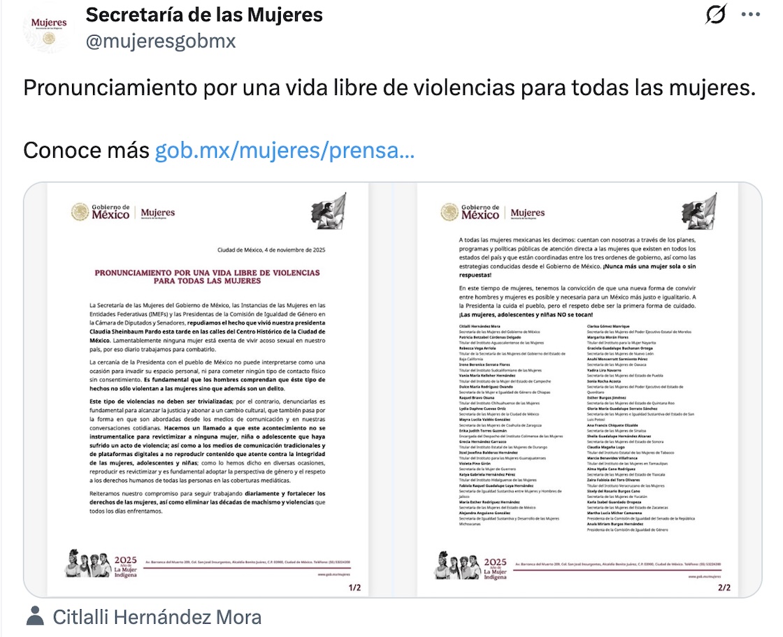 Acoso a Claudia Sheinbaum: 7 cosas que retratan la violencia y revictimización en México