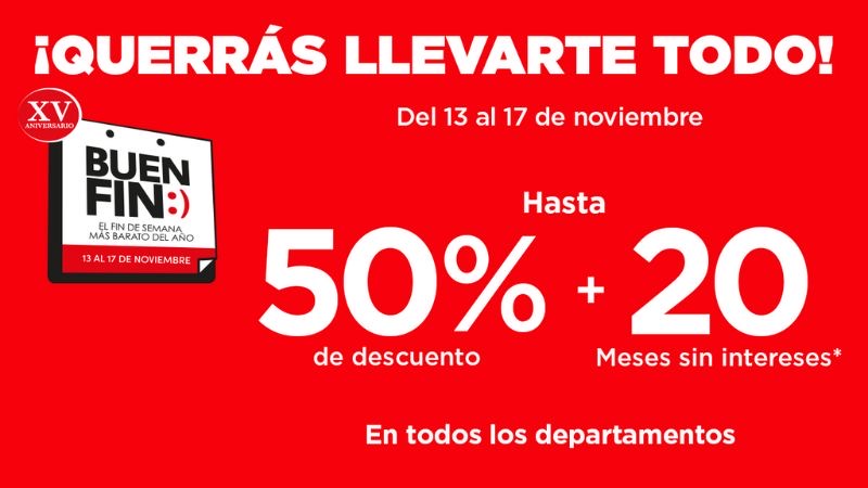descuentos en todos los departamentos sears