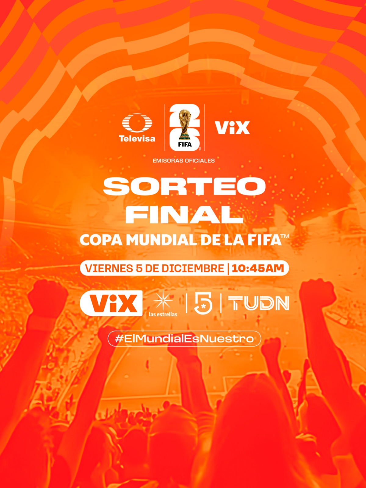 Dónde ver el sorteo del Mundial 2026