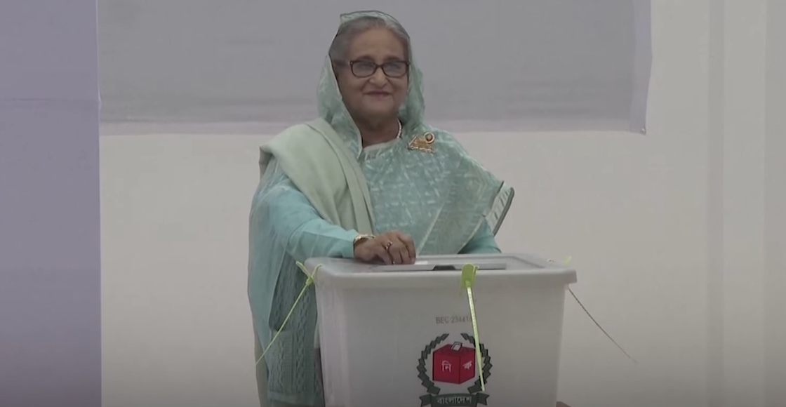 Sheikh Hasina, exprimera ministra de Bangladesh 