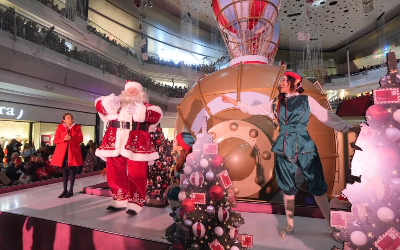 foto con santa claus en perisur