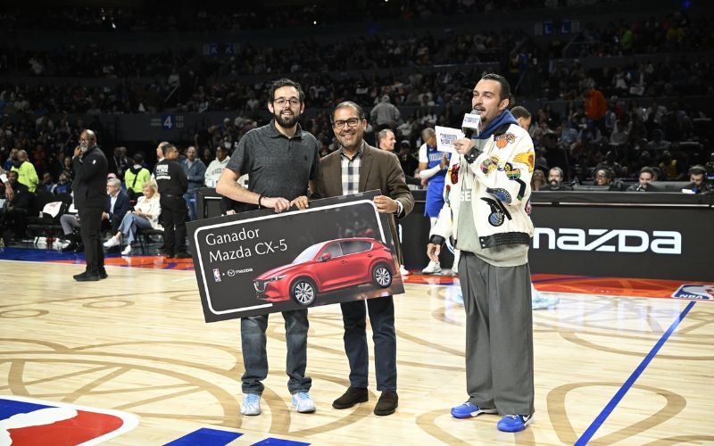 ganador de momento mazda en nba game cdmx 2025