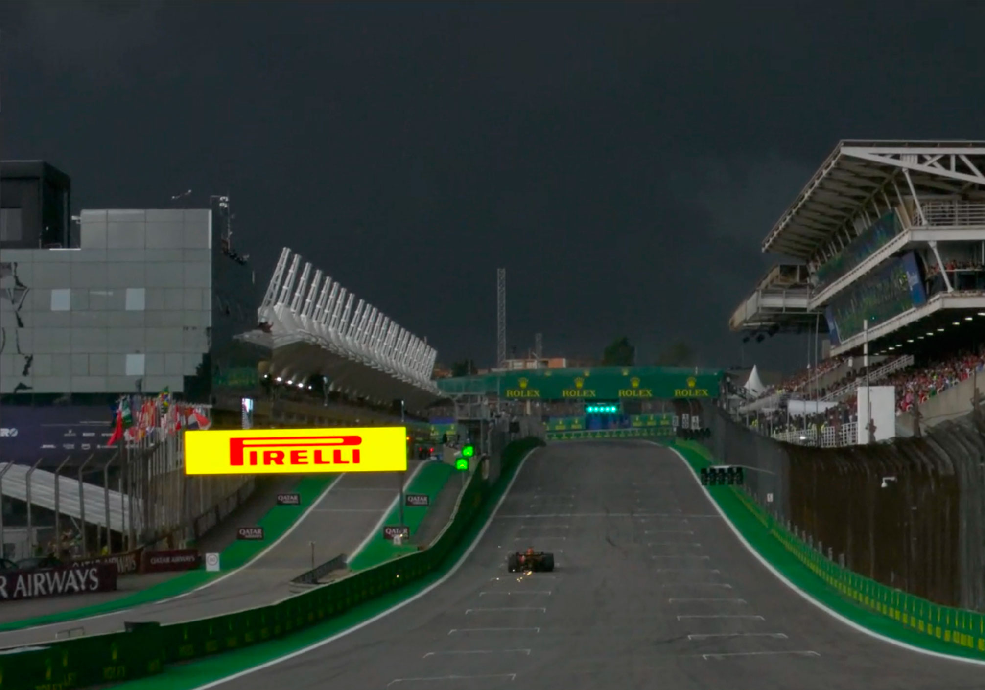 La lluvia suele hacerse presente en el GP de Brasil
