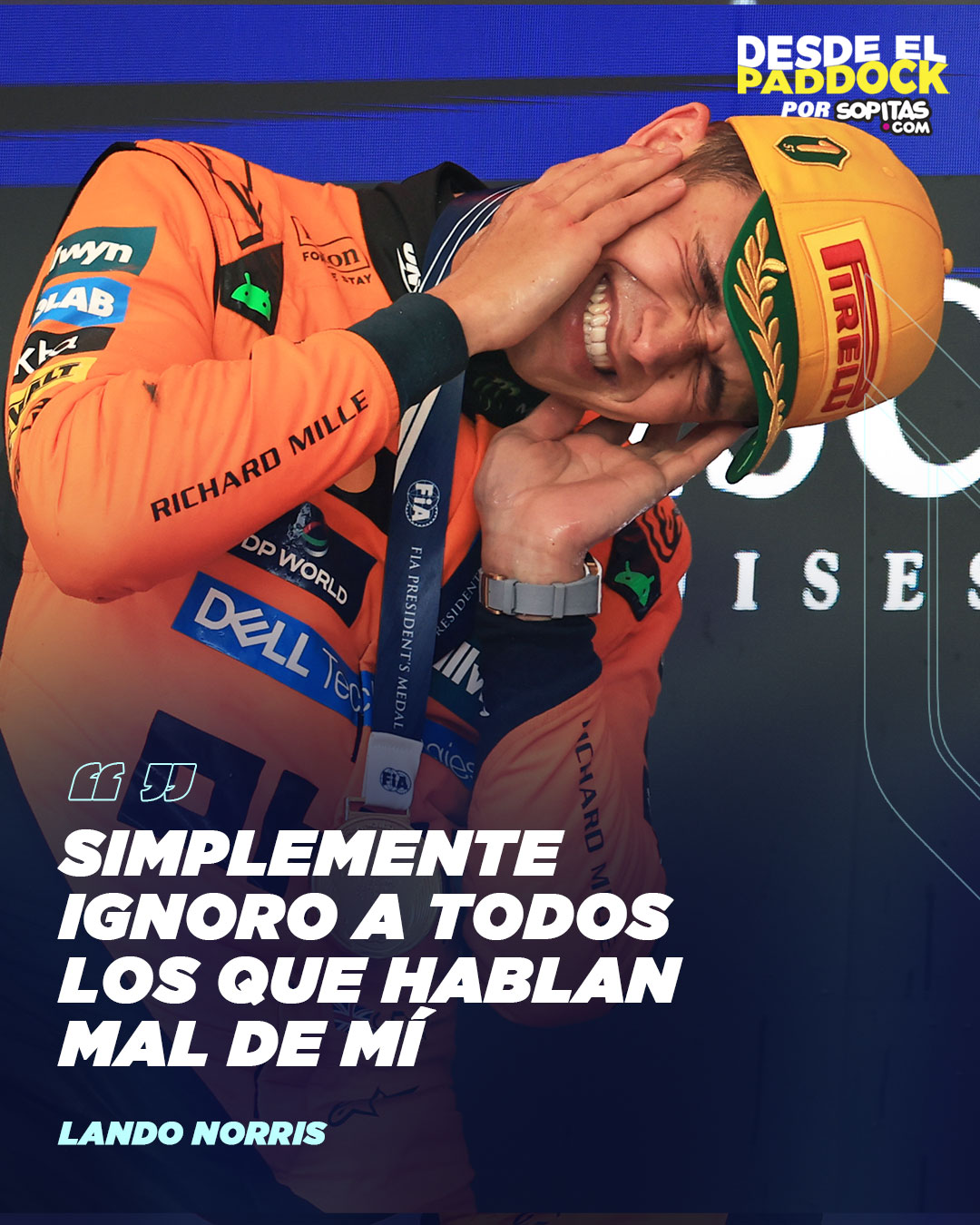 Lando Norris sobre los abucheos