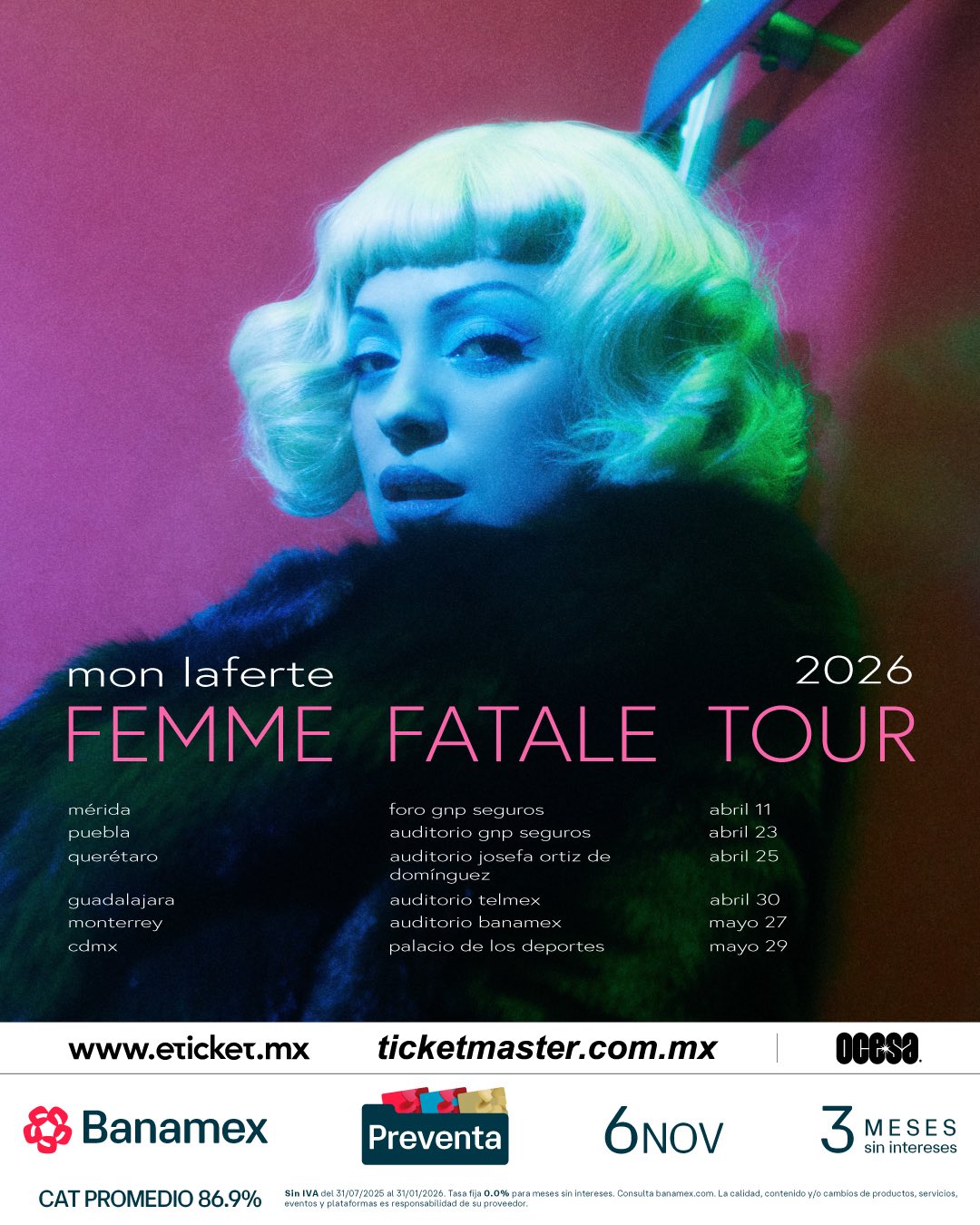 Mon Laferte gira por México en el 2026