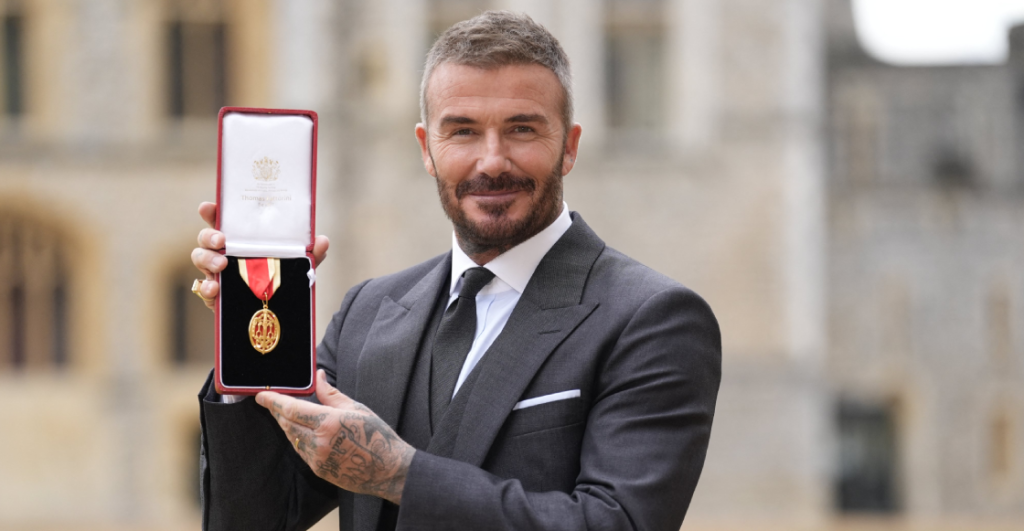 Díganle Sir: David Beckham fue nombrado caballero del Reino Unido