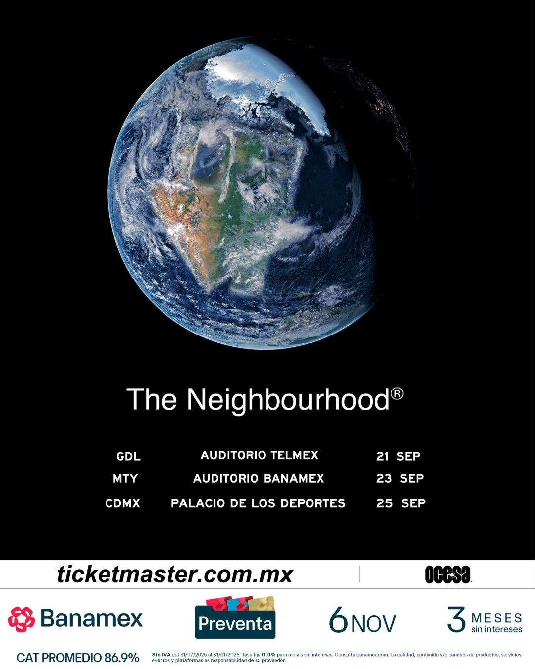 The Neighbourhood en México – gira 2026