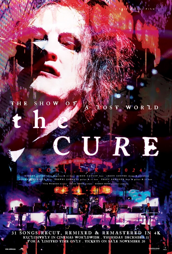 The Cure estrenará en cines de todo el mundo la película del concierto 'The Show of a Lost World'