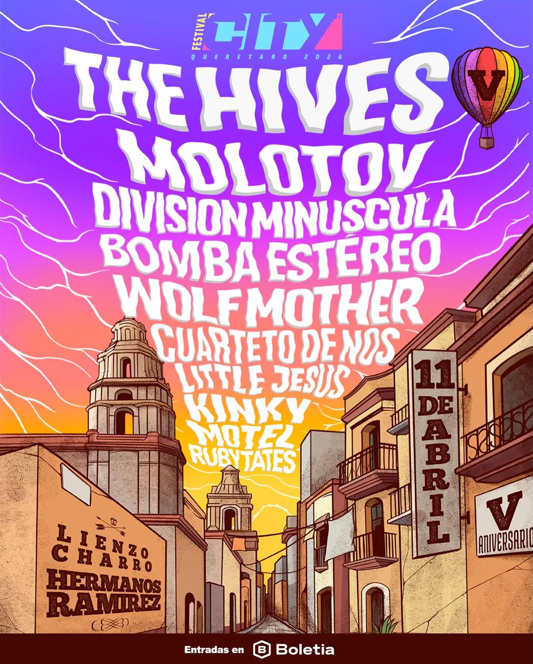 the-hives-molotov-encabezan-cartel-festival-city-queretaro-2026-destacada-cartel