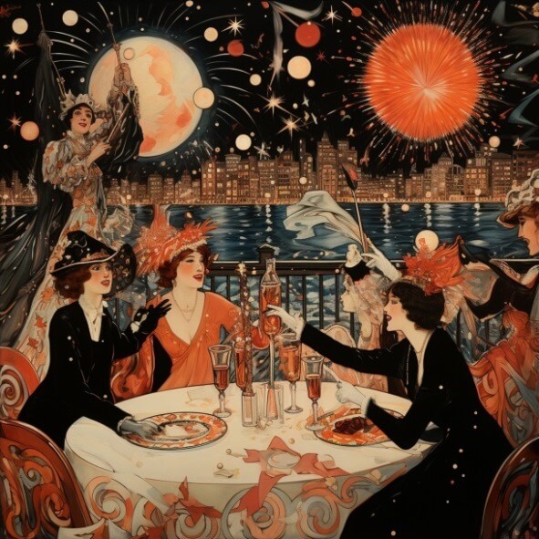 Así se festejaba el Año Nuevo en la época porfiriana