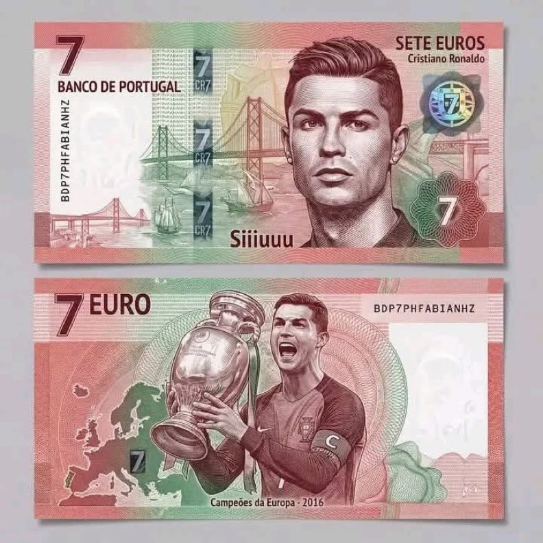 Billete de Cristiano Ronaldo