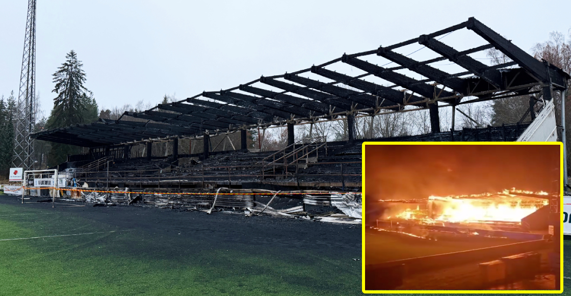 ¿Es para tanto? Tres chavos incendiaron el estadio de su equipo por descender en Finlandia