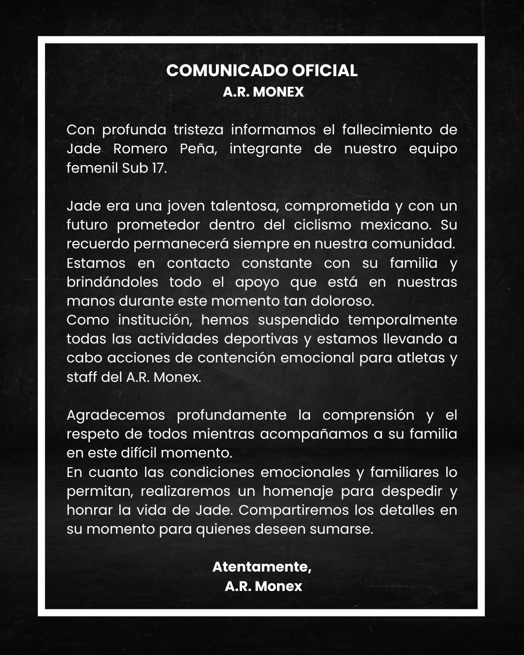 Jade Romero Peña, la muerte de una promesa de 14 años que golpea el deporte mexicano