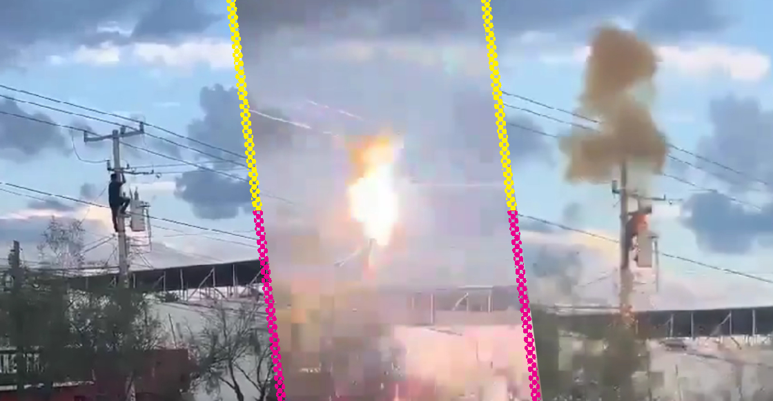 Presunto ladrón se electrocuta al subir a un poste de luz para huir de la policía