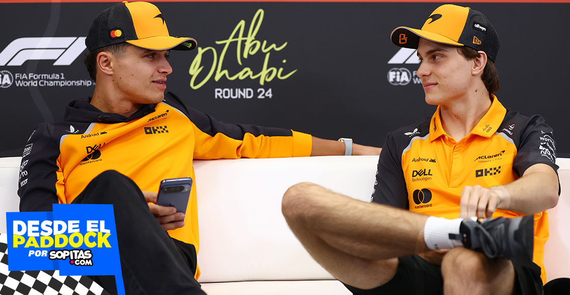 Lando Norris y Oscar Piastri en Abu Dhabi