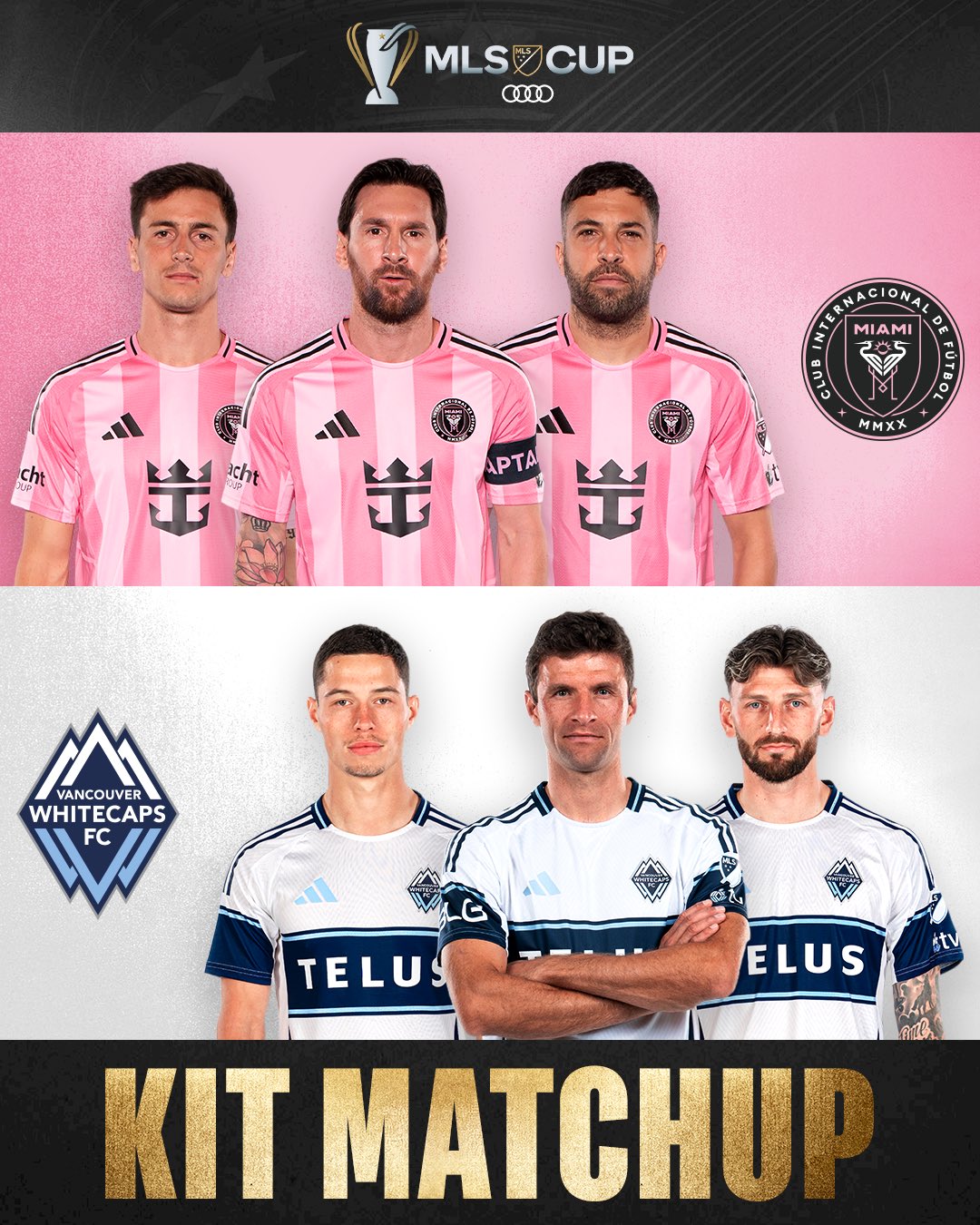 Checa dónde ver a Messi vs Thomas Müller en la final de la MLS entre Inter Miami y Vancouver