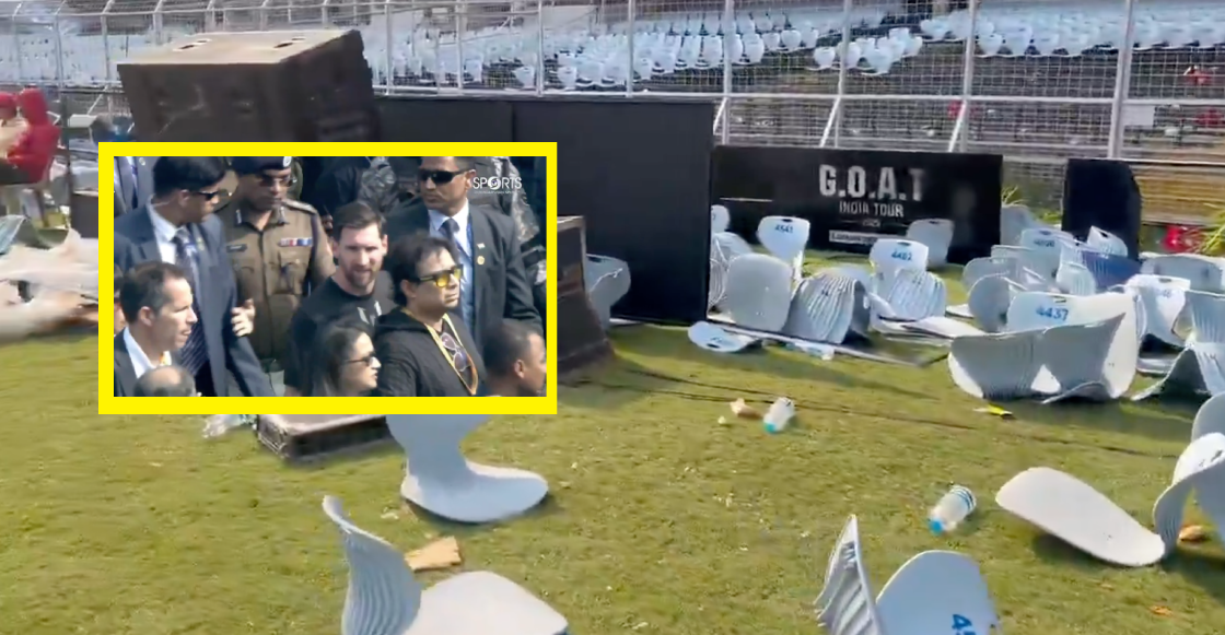 La visita de Messi en la India desata el caos: Aficionados invadieron la cancha y detuvieron al organizador