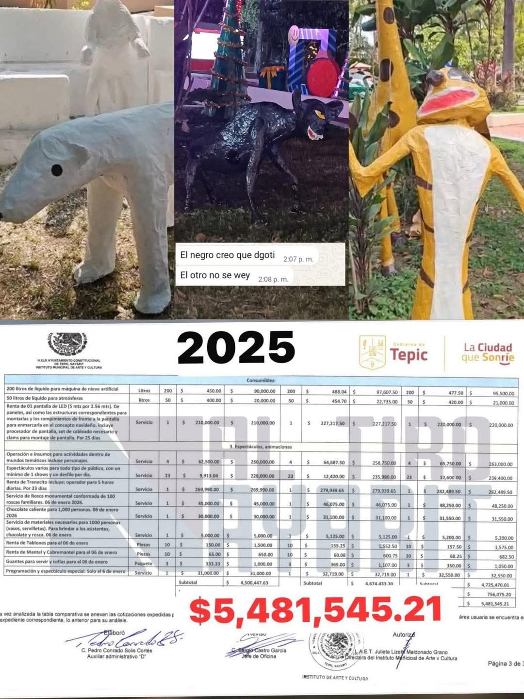 El "Oso Crickoso" de Nayarit que costó un dineral y da pena ajena