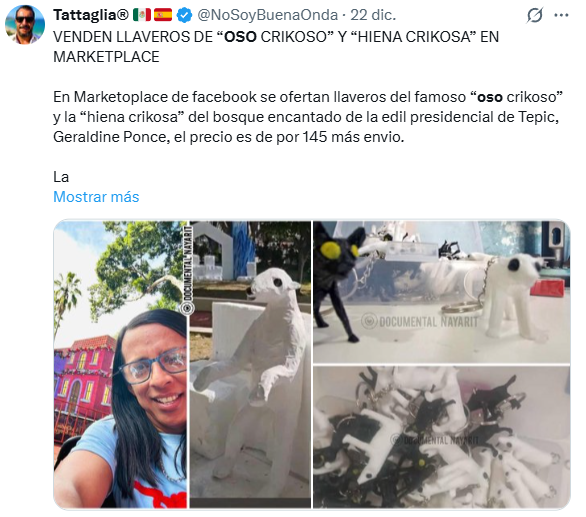 El "Oso Crickoso" de Nayarit que costó un dineral y da pena ajena