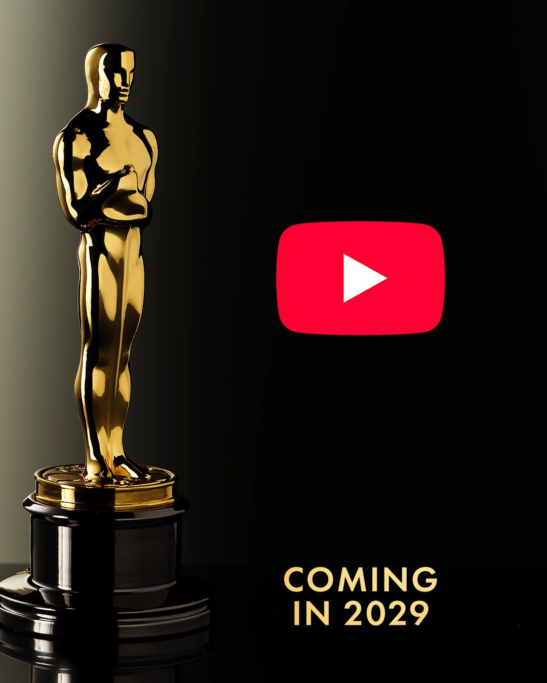 Van a pasar la entrega de los Oscar en YouTube... hasta 2029