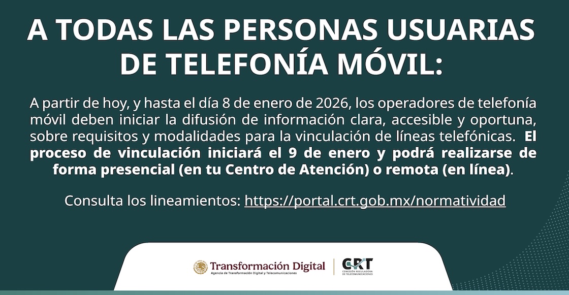 3 banderas rojas en el registro de líneas de celulares en México
