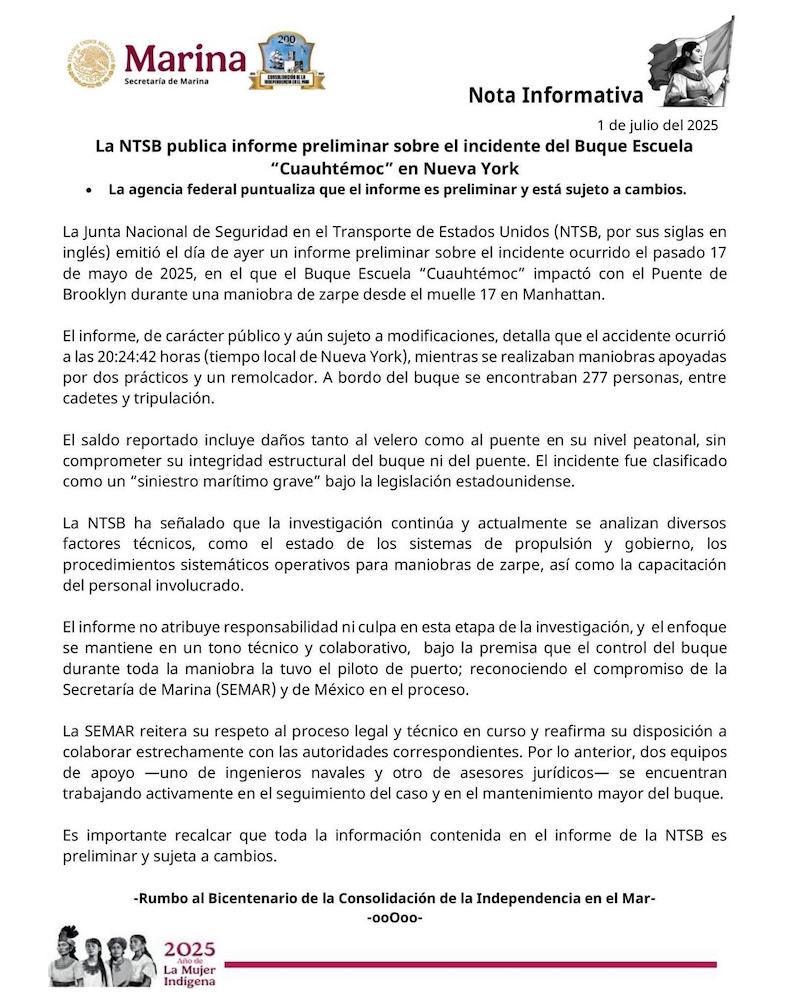 4 accidentes y crisis de la Marina en 2025